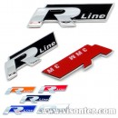 VOLKSWAGEN 大众改装款R-line金属标志 大众R-line运动款装饰贴标
