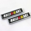 三菱RALLIART对装金属贴标/Mitsubishi Ralliart New Pair Metal Label