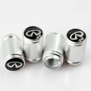 英菲尼迪磨砂银气门嘴帽/Infiniti logo silver aluminum alloy valve cap