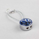 大众车标钢绳钥匙扣/VW Logo Metal Key Chain 