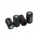 黑宝马bmw磨砂黑气门嘴帽/    black bmw  logo black aluminum alloy valve cap