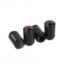 三菱Ralliart磨砂黑气门嘴帽/  Ralliart  logo black aluminum alloy valve cap