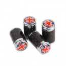 英国国旗碳纤维气门嘴帽/British  flag Viper carbon  fiber  valve  cap