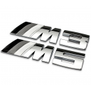 BMW 宝马M车标车贴 灰白M M3M5 改装金属M尾标 车身贴