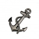  船锚海军车标金属十字架海军车身贴 海盗船车尾标 黑色