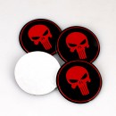 红色惩罚者轮毂盖标/Skull Center Wheel Cover Sticker 5.65cm