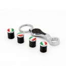 意大利国旗碳纤维防盗气门嘴帽/ Italian flag Carbon fiber anti-theft valve cap