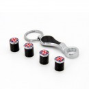 英国国旗碳纤维防盗气门嘴帽/ British flag Carbon fiber anti-theft valve cap