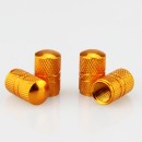 金色圆形铝合金气门嘴帽/Gold round aluminum alloy valve cap