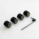 绿底迷彩银色防盗气门嘴帽/ Camouflage Anti-theft valve cap