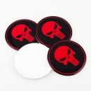 红色惩戒者骷髅轮毂标/ Disciplinary skull Center Wheel Cover Sticker