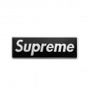 supreme黑色铝合金铭牌/Aluminum alloy sticker