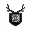 VIP贵宾黑色银标小鹿车贴/VIP Deer car sticker