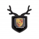 Porsche保时捷黑色小鹿车贴/Porsche Deer car sticker