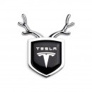 特斯拉银色小鹿车贴/Tesla Deer car sticker
