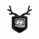 现代黑色小鹿车贴/Hyundai Deer car sticker