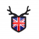 英国黑色小鹿车贴 / English deer bumper sticker