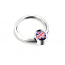 英国国旗圈圈钥匙扣 / British flag turns key chain