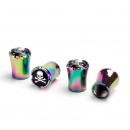骷髅头七彩小蛮腰造型气门嘴帽/skull 018 Tire valve cap