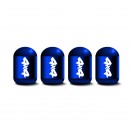 4X4 蓝时光胶囊气门嘴帽/4X4 blue Capsule shaped valve setm caps