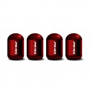 AMG 红色时光胶囊气门嘴帽/AMG red Capsule shaped valve setm caps