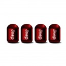 J熊掌P 红色时光胶囊气门嘴帽/The bear's paw J P red Capsule shaped valve setm caps