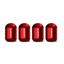 SUBARU 红色时光胶囊气门嘴帽/SUBARU red Capsule shaped valve setm caps