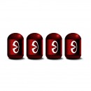 英非尼迪 红色时光胶囊气门嘴帽/Infiniti red Capsule shaped valve setm caps