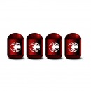 蜘蛛 红色时光胶囊气门嘴帽/spider red Capsule shaped valve setm caps