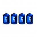 2.0T 蓝色时光胶囊气门嘴帽/2.0T blue Capsule shaped valve setm caps