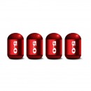 5.0 红色时光胶囊气门嘴帽/5.0 red Capsule shaped valve setm caps