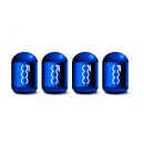 500 蓝色时光胶囊气门嘴帽/500 blue Capsule shaped valve setm caps