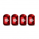 皇冠 红色时光胶囊气门嘴帽/an crown red Capsule shaped valve setm caps