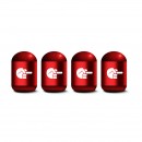 中指 红色时光胶囊气门嘴帽/middle finger red Capsule shaped valve setm caps