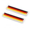 德国国旗对装金属贴标/German  flag New Pair Metal Label