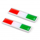 意大利国旗对装金属贴标/Italy  flag New Pair Metal Label