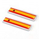 西班牙国旗对装金属贴标/Spain  flag New Pair Metal Label